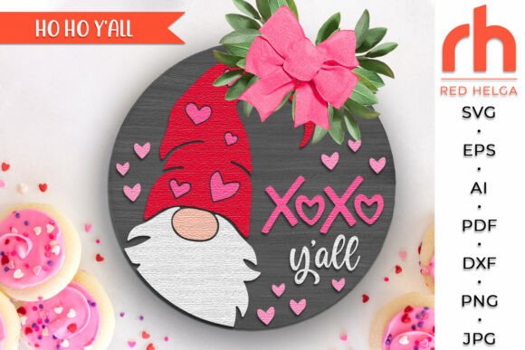 Download XoXo Y’all SVG, Valentine Door Sign DXF - Dxf Collection
