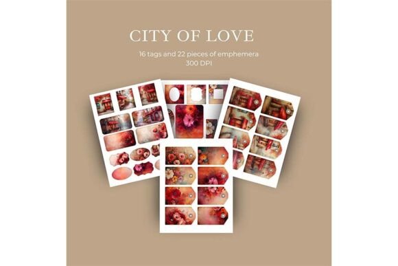 Download City of Love Tags and Emphemera - City of love Collection