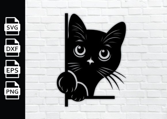 Download Peeking Cat SVG Cut Files DXF, PNG - Dxf Collection