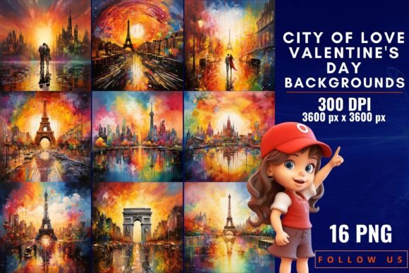 Download City of Love Valentine's Day Backgrounds - City of love Collection